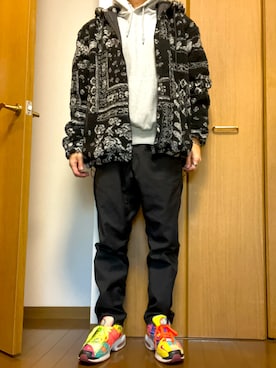 「FREAK'S STORE（フリークスストア）の限定展開 スリムフィット TR クライミングスラックス（スラックス）」を使った、rfv111さん（メンズ・162cm）の冬コーディネート