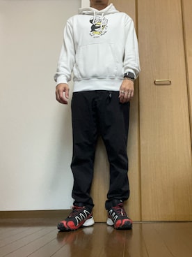 「coen（コーエン）のアイテム（その他パンツ）」を使った、rfv111さん（メンズ・162cm）の秋コーディネート