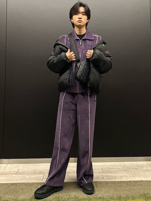 セール】ベロアタッチパイピングトラックジャケット（カーディガン