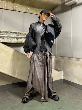 「DIESEL（ディーゼル）のアイテム」を使った、yumadslさん（メンズ・173cm）の秋コーディネート