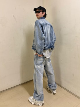 「DIESEL（ディーゼル）のアイテム（ジャケット/アウター）」を使った、yumaさん（メンズ・173cm）の春コーディネート