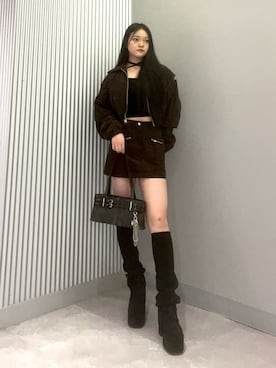 高岸寧香さん（レディース・162cm）の秋コーディネート