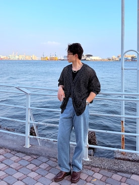 「AURALEE（オーラリー）のアイテム（パンツ）」を使った、sofuさん（メンズ・175cm）の夏コーディネート