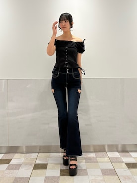 片山歩香さん(レディース・172cm)の夏コーディネート