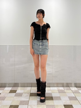 片山歩香さん(レディース・172cm)の夏コーディネート