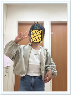 「ALOのアイテム」を使った、matsurinpopさん（キッズ・125cm）の夏コーディネート
