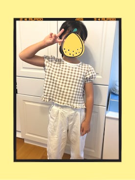 「アイテム（チノパンツ）」を使った、matsurinpopさん（キッズ・125cm）の秋コーディネート