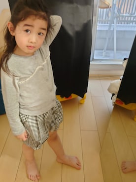 「petit main（プティマイン）のアイテム」を使った、CHARMA さん（キッズ・110cm）の夏コーディネート