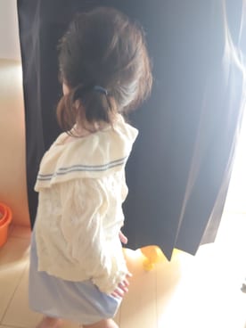 「petit main（プティマイン）のアイテム」を使った、CHARMA さん（キッズ・110cm）の夏コーディネート