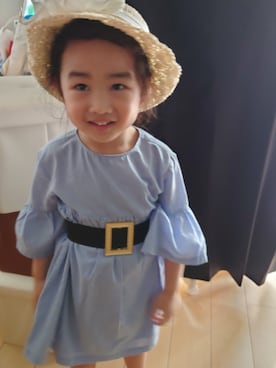 「sense of wonder（センスオブワンダー）のアイテム（帽子、ホワイト系）」を使った、CHARMA さん（キッズ・110cm）の夏コーディネート