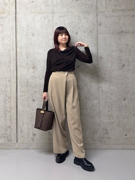 「ナチュラルビューティーベーシック」｜RIOさん（レディース・158cm）の秋コーディネート
