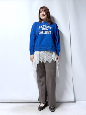 「GLOBAL WORK（グローバルワーク）のアイテム（バレエシューズ）」を使った、うーたんさん（レディース・171cm）の秋コーディネート
