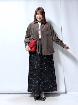 「GLOBAL WORK（グローバルワーク）のアイテム（バレエシューズ）」を使った、うーたんさん（レディース・171cm）の秋コーディネート
