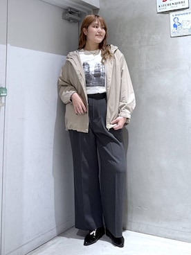 「GLOBAL WORK（グローバルワーク）のアイテム（ジャケット/アウター）」を使った、うーたんさん（レディース・171cm）の秋コーディネート