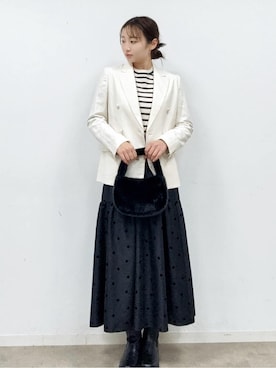 「DRESSTERIOR（ドレステリア）のターンバックルショートブーツ（ブーツ、ブラック系）」を使った、BUNさんの冬コーディネート