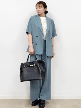 「PROVOKE （プロヴォーク）のアイテム」を使った、BUNさん（レディース・167cm）の春コーディネート