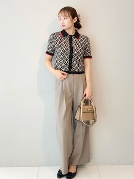 「AULENTTI（オウレンティ）のアイテム」を使った、BUNさん（レディース・167cm）の春コーディネート