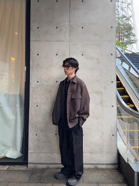 「アイテム（その他アウター）」を使った、manato satoさん（メンズ・170cm）の春コーディネート