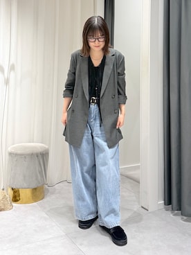「DouDou（ドゥドゥ）のアイテム」を使った、doudou_namieさん（レディース・159cm）の秋コーディネート