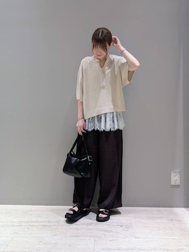 「BAYFLOW（ベイフロー）のアイテム」を使った、inoinoino7さん（レディース・163cm）の夏コーディネート