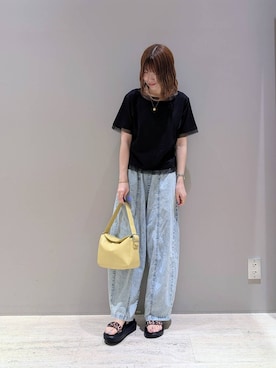 「BAYFLOW（ベイフロー）のアイテム」を使った、inoinoino7さん（レディース・163cm）の夏コーディネート