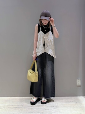 「BAYFLOW（ベイフロー）のアイテム」を使った、inoinoino7さん（レディース・163cm）の夏コーディネート
