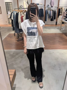 「BAYFLOW（ベイフロー）のアイテム」を使った、inoinoino7さん（レディース・163cm）の夏コーディネート