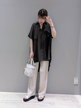 「LEPSIM（レプシィム）のアイテム（トートバッグ）」を使った、inoinoino7さん（レディース・163cm）の夏コーディネート