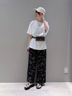 「BAYFLOW（ベイフロー）のアイテム」を使った、inoinoino7さん（レディース・163cm）の夏コーディネート