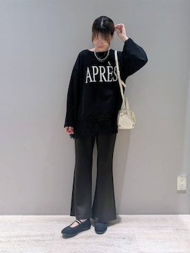 「アイテム（ママ＆ベビー、ブラック系）」を使った、inoinoino7さん（レディース・163cm）の秋コーディネート