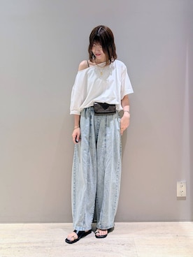 「BAYFLOW（ベイフロー）のアイテム」を使った、inoinoino7さん（レディース・163cm）の夏コーディネート