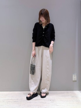 「BAYFLOW（ベイフロー）のアイテム」を使った、inoinoino7さん（レディース・163cm）の夏コーディネート
