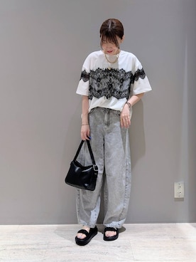 「BAYFLOW（ベイフロー）のアイテム」を使った、inoinoino7さん（レディース・163cm）の夏コーディネート