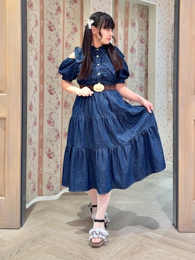 「アイテム（チャーム）」を使った、こせっきーさん（レディース・160cm）の春コーディネート