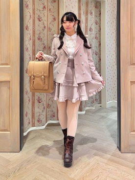 「プレッピー」｜こせっきーさん（レディース・160cm）の春コーディネート