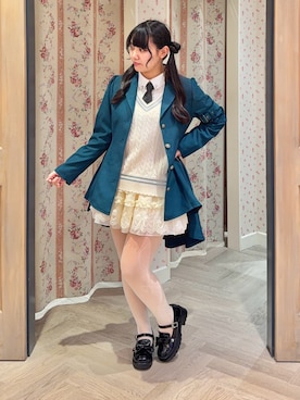 「プレッピー」｜こせっきーさん（レディース・160cm）の春コーディネート