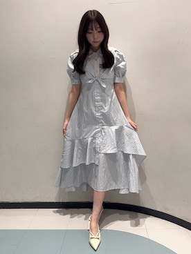 「dazzlin（ダズリン）のアイテム（ワンピース/ドレス）」を使った、karinさん（レディース・165cm）の春コーディネート