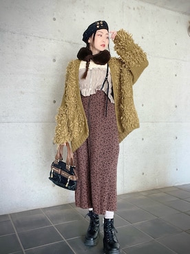 「Chloe（クロエ）のアイテム」を使った、くらーにゃさん（レディース・162cm）の冬コーディネート