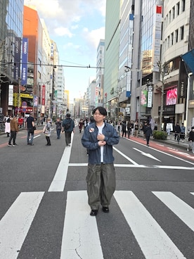 「Needles（ニードルス）のアイテム」を使った、のほほんさん（メンズ・168cm）の秋コーディネート