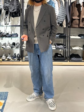 「XOLO（ショロ）のアイテム」を使った、ヨダさん（メンズ・179cm）の冬コーディネート