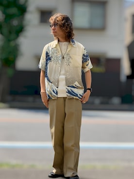 「few.（フュー）のアイテム」を使った、choromrvibesさん（メンズ・168cm）の夏コーディネート