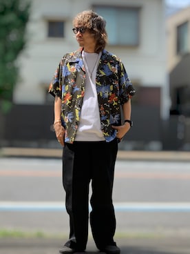 「few.（フュー）のアイテム」を使った、choromrvibesさん（メンズ・168cm）の夏コーディネート