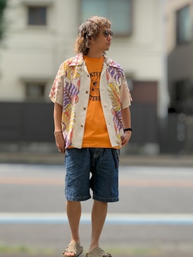 「few.（フュー）のアイテム」を使った、choromrvibesさん（メンズ・168cm）の夏コーディネート