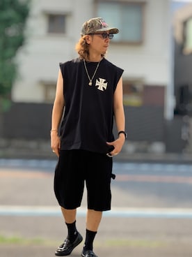 「few.（フュー）のアイテム」を使った、choromrvibesさん（メンズ・168cm）の夏コーディネート