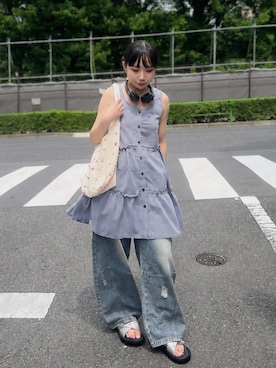 chikaさん（レディース・154cm）の夏コーディネート