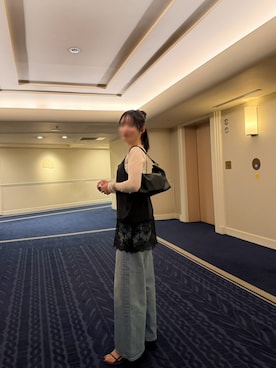 「IENA（イエナ）のアイテム（バッグ）」を使った、channa28さん（レディース・158cm）の夏コーディネート