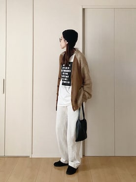 「アイテム（ハンドバッグ）」を使った、himarisoさん（レディース・164cm）の冬コーディネート