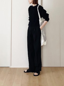 「アイテム（エコバッグ/サブバッグ）」を使った、himarisoさん（レディース・164cm）の夏コーディネート