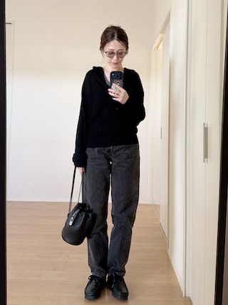 「TODAYFUL（トゥデイフル）のSilky Skipper Knit（ニット/セーター）」を使った、himarisoさん（レディース・164cm）の春コーディネート