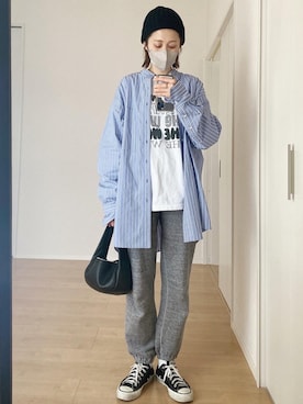 「TODAYFUL（トゥデイフル）のアイテム（シャツ/ブラウス）」を使った、himarisoさん（レディース・164cm）の春コーディネート